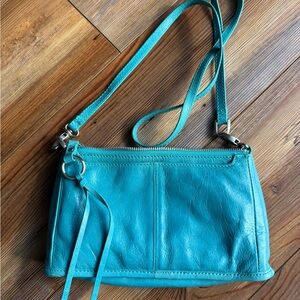 HOBO Turquoise Leather Crossbody Bag